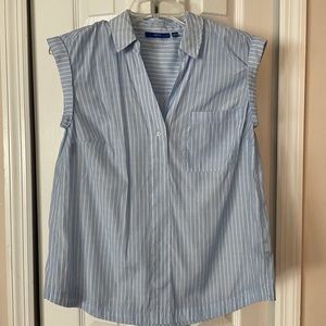 Apt 9 sleeveless stripped button up